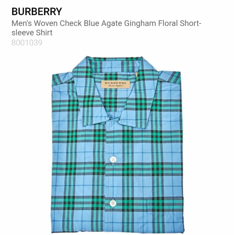 Burberry men's woven check